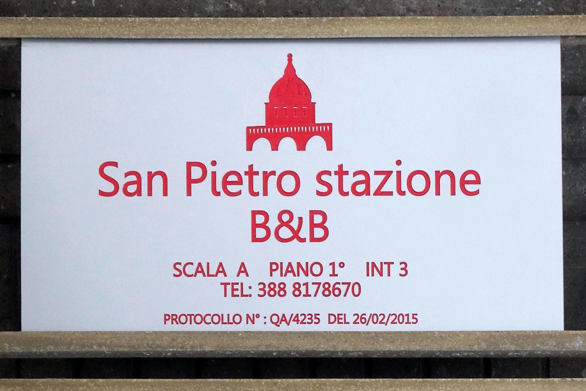 San Pietro Stazione Guesthouse Řím Exteriér fotografie